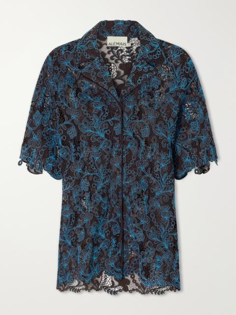 ALÉMAIS Francine Guipure Lace Shirt