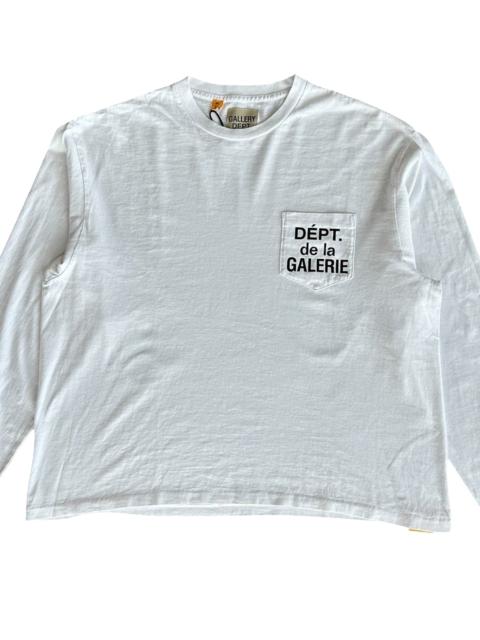 GALLERY DEPT. French Logo Longsleeve T-Shirt "White & Black" GD247