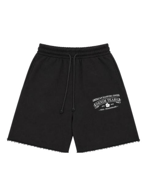 DENIM TEARS Denim Tears ADG Sweatshorts 'Black White' SS26BRS19783679