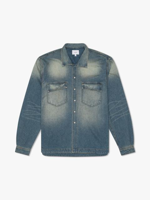 Rhude DENIM TRACK SHIRT