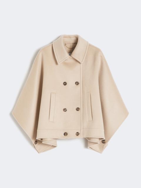 Max Mara MEANDRO Boxy-fit cashmere cape - ALBINO