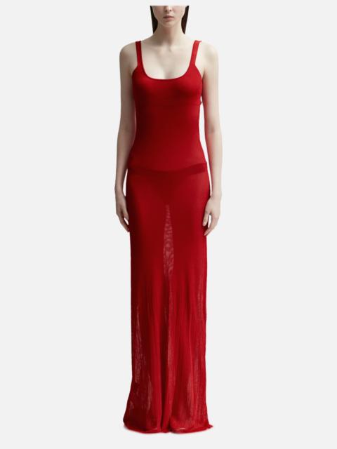 JACQUEMUS LA ROBE MAILLE ORANGER KNIT DRESS