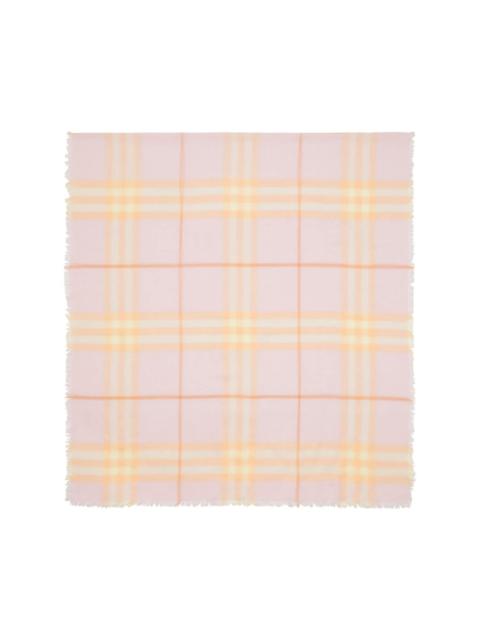 Burberry check-print wool scarf