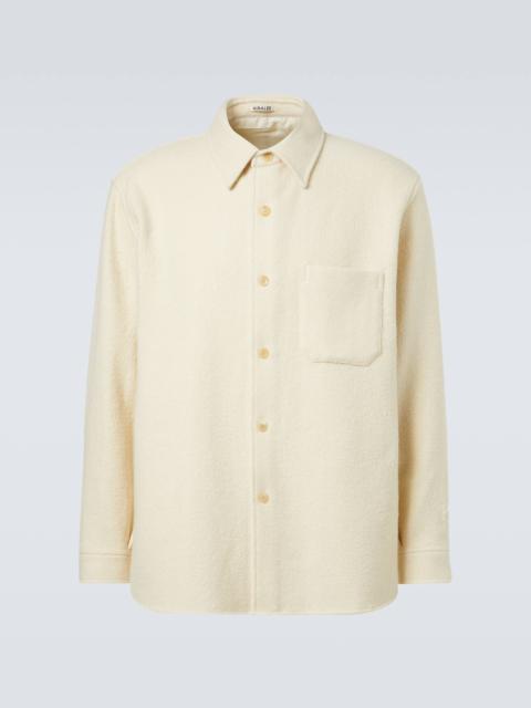 AURALEE Wool tweed overshirt