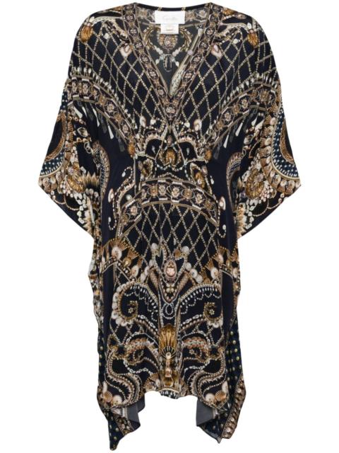 CAMILLA short printed kaftan