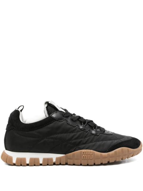 Miu Miu SNEAKERS TYRE IN TECHNICAL FABRIC AND SUEDE
