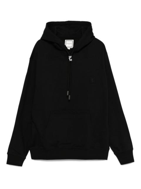 Wooyoungmi embroidered-logo drawstring hoodie