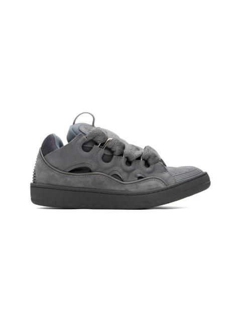 Lanvin Gray Monocolor Curb Sneakers
