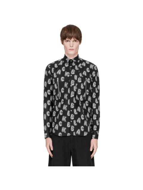 BLACK COMME des GARÇONS Black Broad Filip Pagowski Print Shirt
