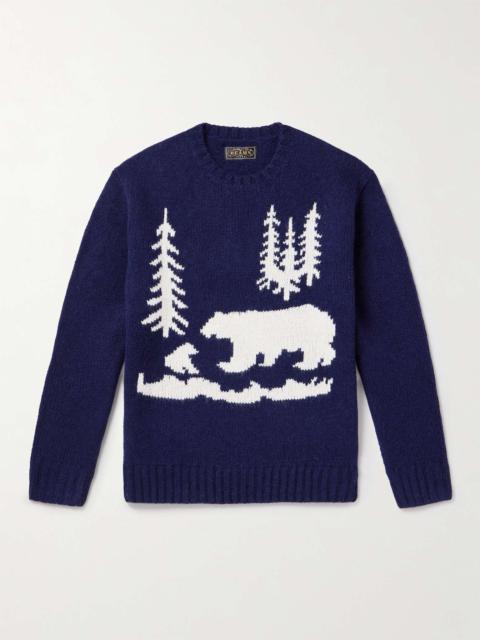 BEAMS PLUS Intarsia Wool Sweater