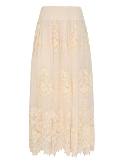 Zimmermann LUNA LACE MAXI SKIRT