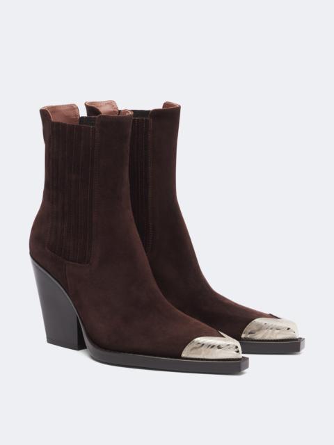 PARIS TEXAS Dallas embellished suede cowboy boots