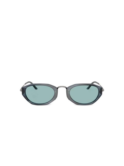 GIORGIO ARMANI geometric-frame sunglasses