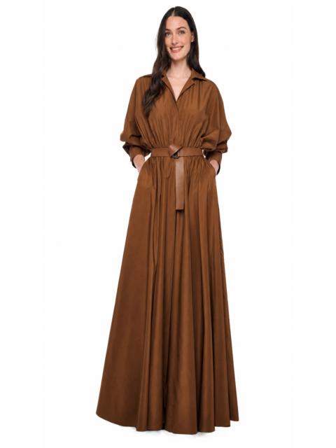 NORMA KAMALI OVERSIZED NK SHIRT FLARED GOWN