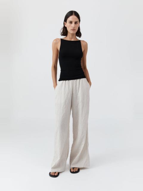 ST. AGNI Relaxed Crushed Pant - Petite Pinstripe