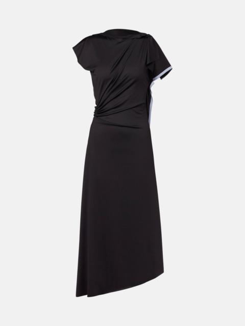 Victoria Beckham Draped asymmetric midi dress
