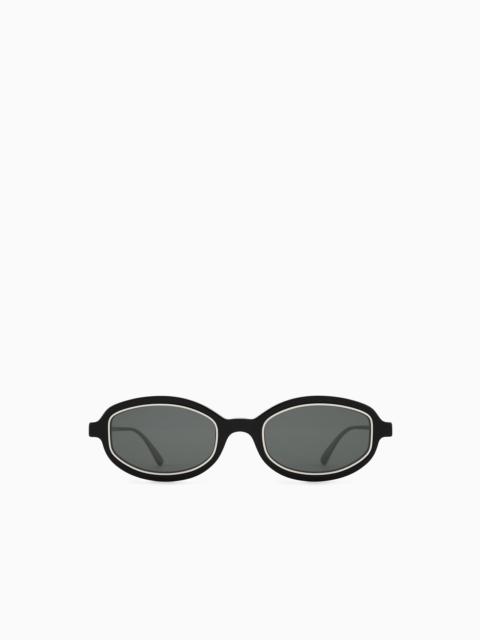 EMPORIO ARMANI WOMEN’S OVAL SUNGLASSES