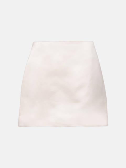 LISA YANG Silk satin miniskirt
