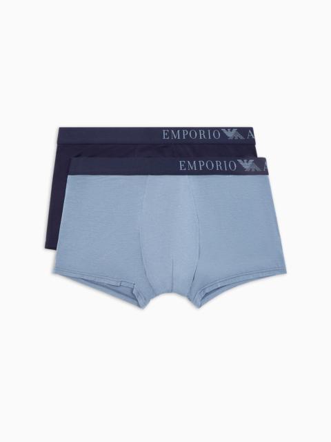 EMPORIO ARMANI Two-pack of ASV soft-touch eco viscose boxer briefs