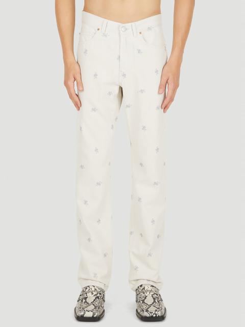 Martine Rose Relaxed Floral Print Jeans