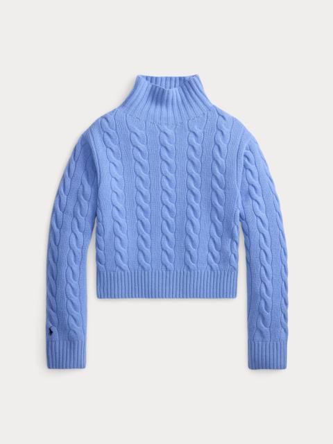 Polo Ralph Lauren Cable-Knit Wool-Cashmere Turtleneck