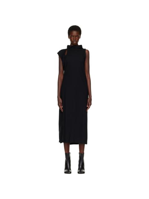 ISSEY MIYAKE Black Tubular-T Midi Dress