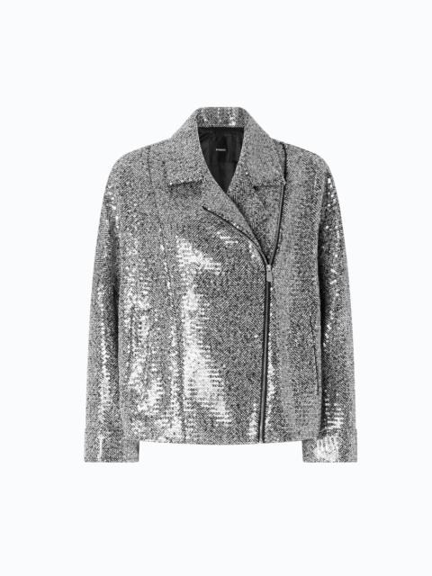 PINKO SEQUINNED PEA COAT