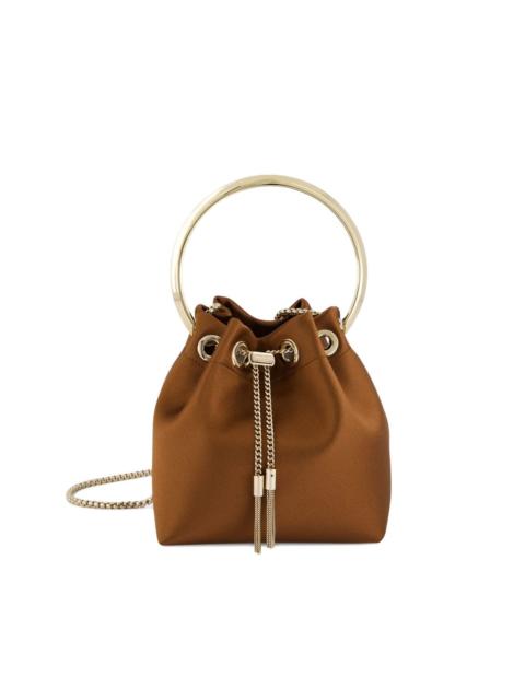 JIMMY CHOO Bon Bon metal-handle bucket bag