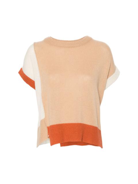Marni colourblock cashmere top