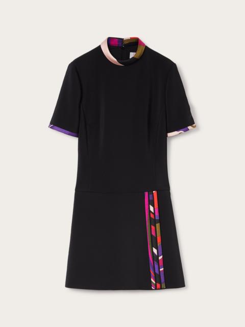 PUCCI FLARED DRESS WITH PRINTED DETAILS