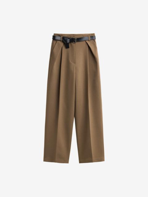 The Frankie Shop Blerick Belted Trousers - Camel