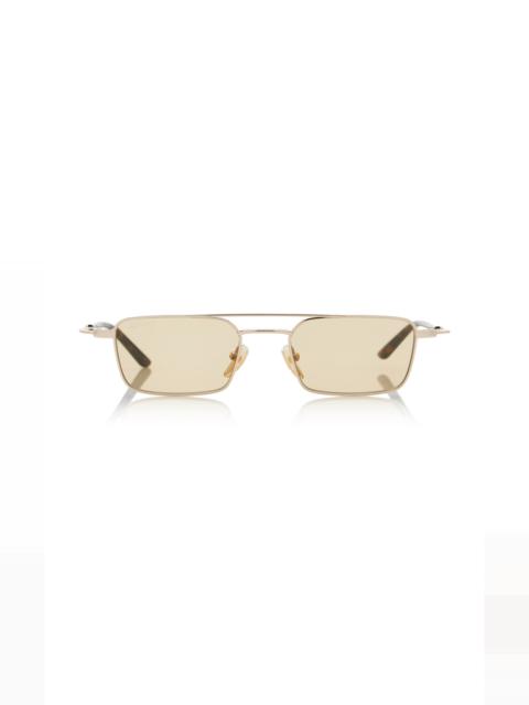 GUCCI Aviator-Frame Metal Sunglasses