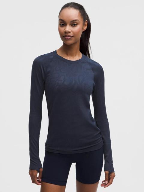 lululemon Swiftly Tech Long-Sleeve Shirt 2.0 Hip Length *Paisley