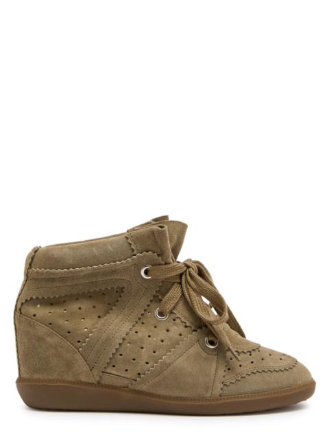Isabel Marant Étoile Isabel Marant étoile Bobby 50 Perforated Suede Wedge Sneakers