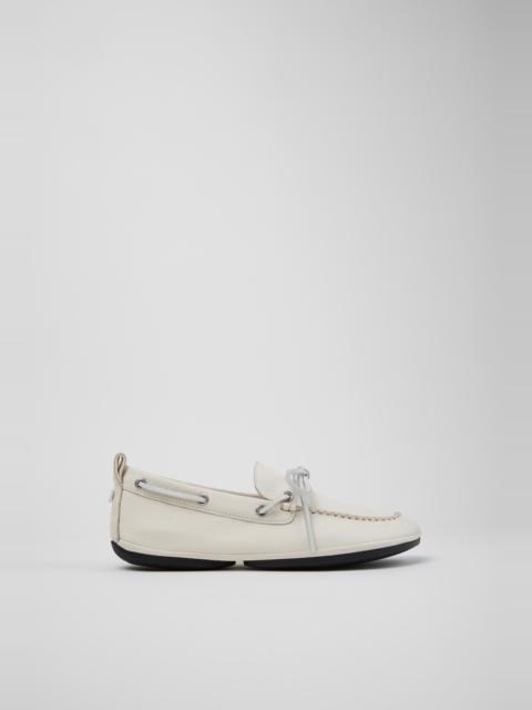 CAMPERLAB White Leather Ballerinas for Women.