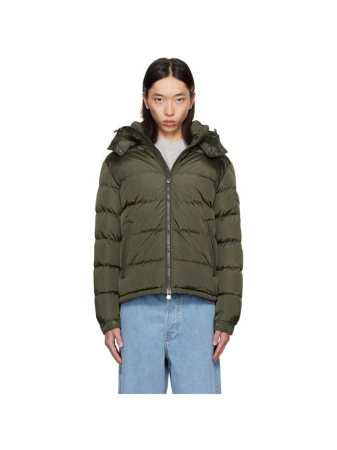 Moncler Khaki Galion Hooded Short Down Jacket