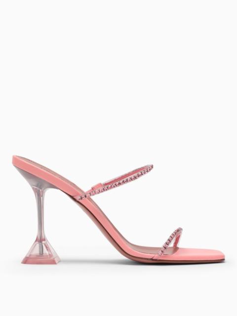 Pink Gilda high sandals with rhinestones