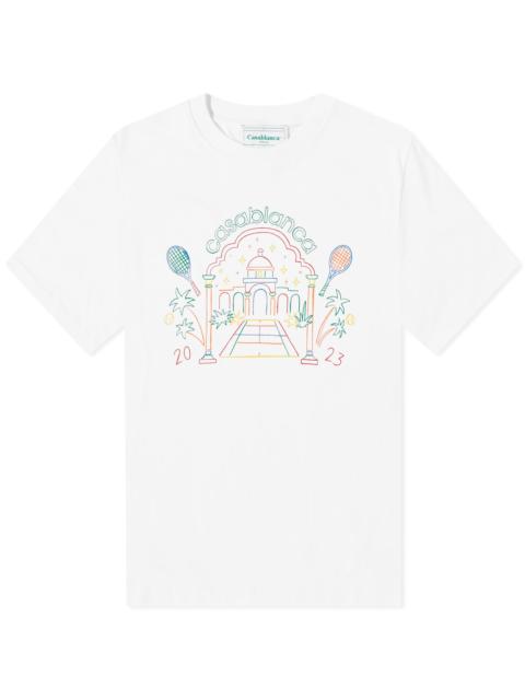 CASABLANCA Casablanca Rainbow Crayon Temple T-Shirt