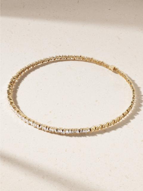 SUZANNE KALAN 18-karat Gold Diamond Choker