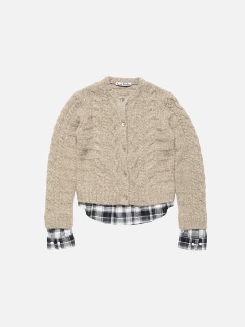 Acne Studios Cable knit cardigan - Medium beige