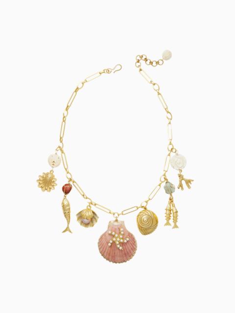 LoveShackFancy Brinker+Eliza Montauk Shell Necklace