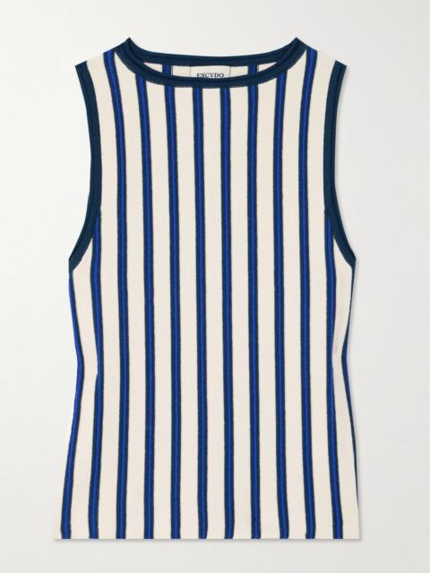 ESCVDO Manglar Striped Organic Cotton Top