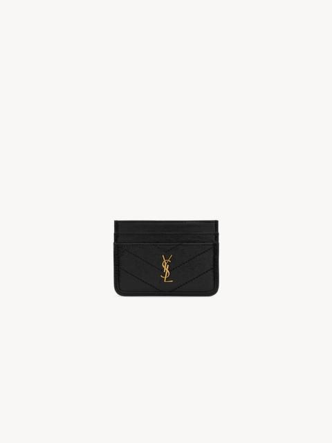 SAINT LAURENT NIKI CARD CASE IN VINTAGE LEATHER