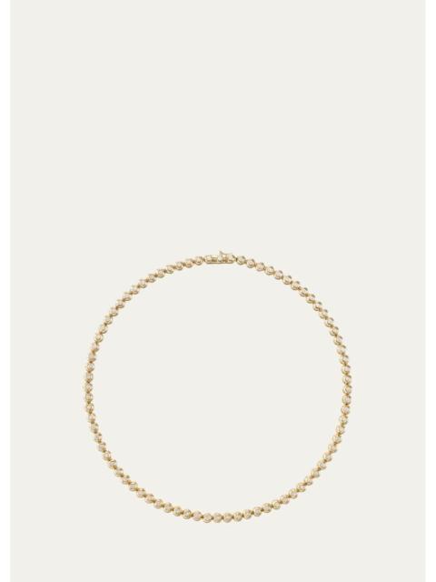 MELISSA KAYE 18K Yellow Gold Diamond Audrey Tennis Necklace