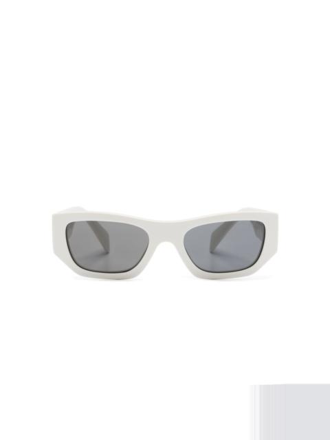 logo-lettering rectangle-frame sunglasses
