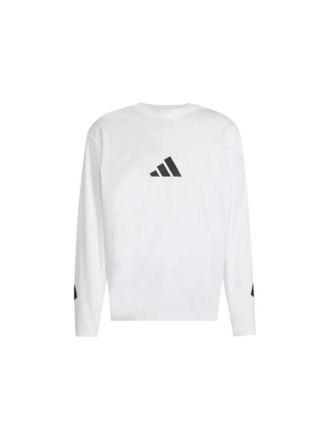 adidas adidas Z.N.E. Long Sleeve Tee White Black