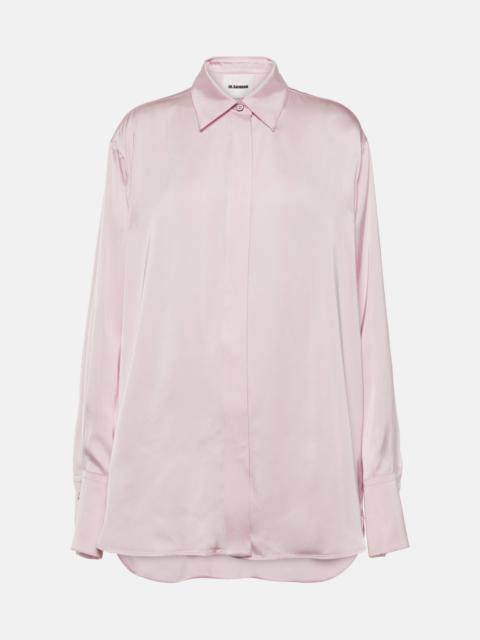 Powder satin shirt