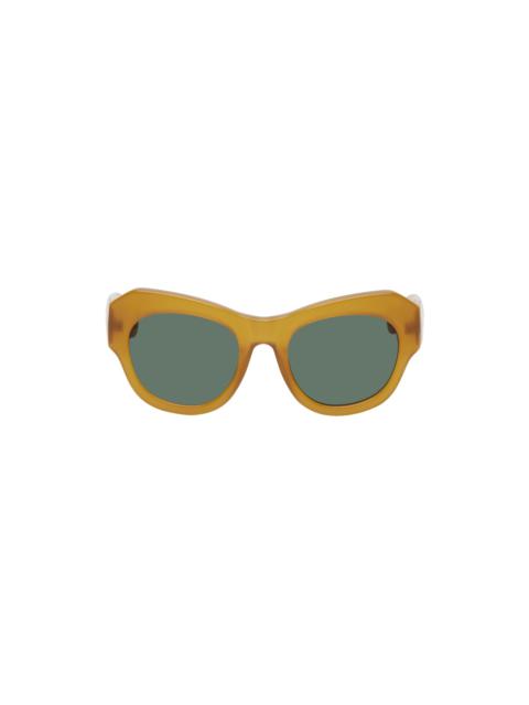 Dries Van Noten Brown Linda Farrow Edition 99 C15 Sunglasses