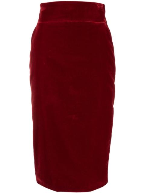 ALEXANDRE VAUTHIER high-waisted cotton pencil skirt