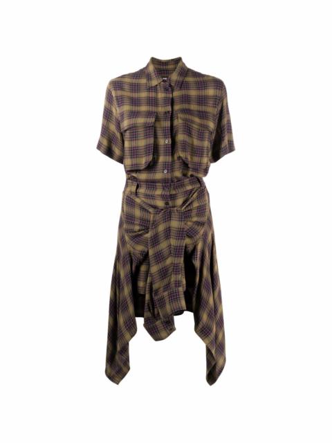 Diesel check-print dress